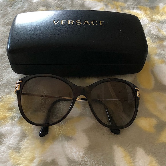 Versace Accessories - Versace Cat Eye sunglasses with crystal accents, like new!